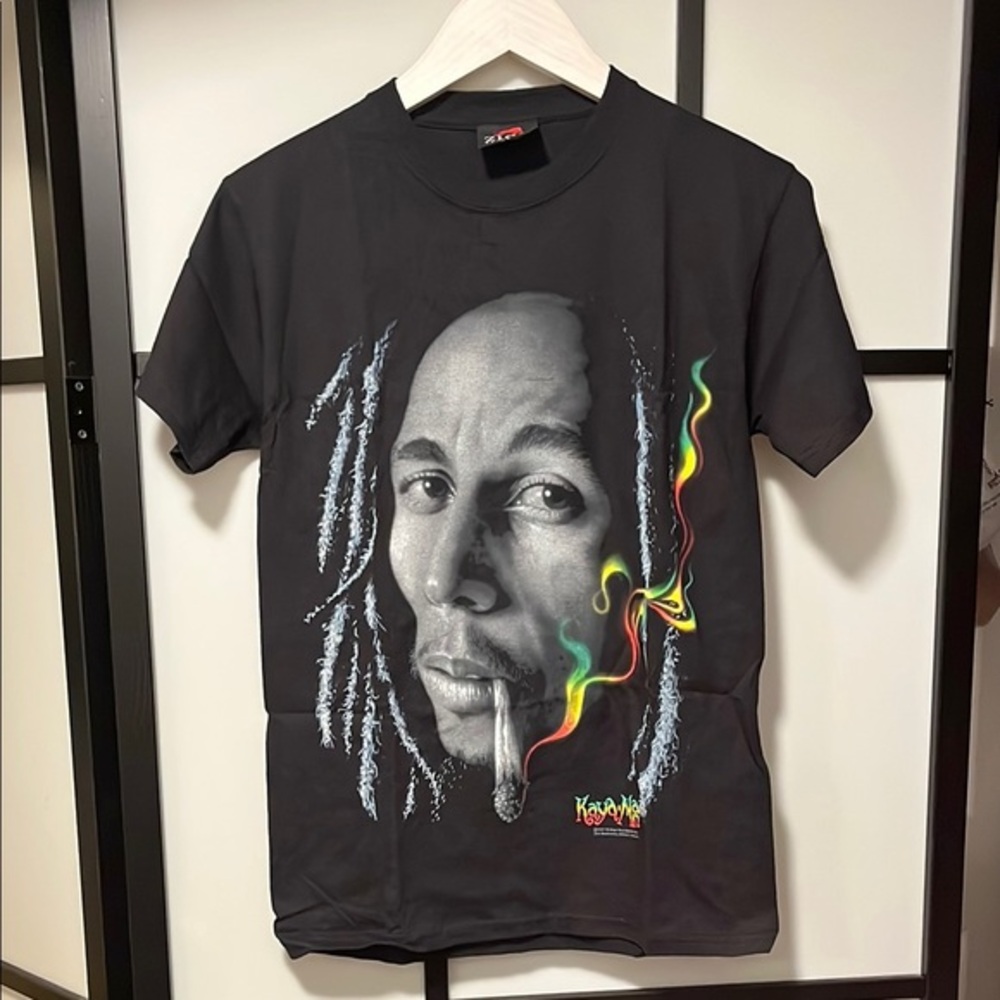 Bob Marley Zion Rootswear Black Short Sleeve Tee Unisex Size Small